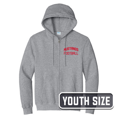 Port & Company Fleece Youth Full Zip Hooded Sweatshirt Thumbnail