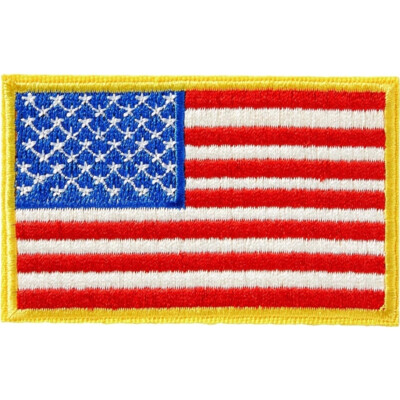 American Flag Iron On Patch Thumbnail