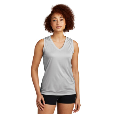 Ladies Sleeveless PosiCharge ® Competitor™ V Neck Tee Thumbnail
