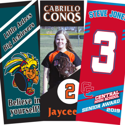 Adhesive Spirit Banner 10" x 27" Thumbnail