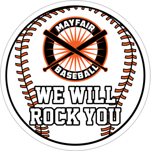 Baseball Ball Yard Sign Thumbnail