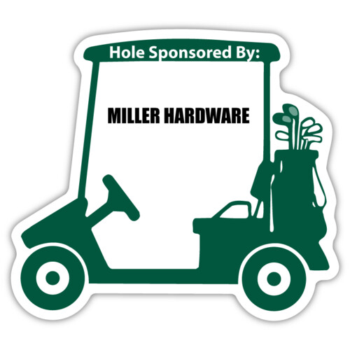 Golf Cart Yard Sign Thumbnail