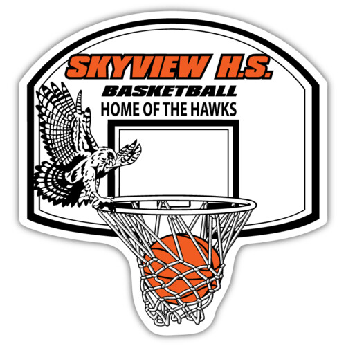 Basketball Back Board Yard Sign Thumbnail