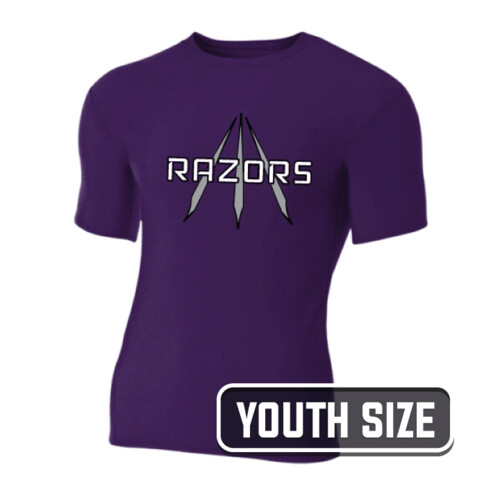 A4 Youth Short Sleeve Compression Crew Thumbnail