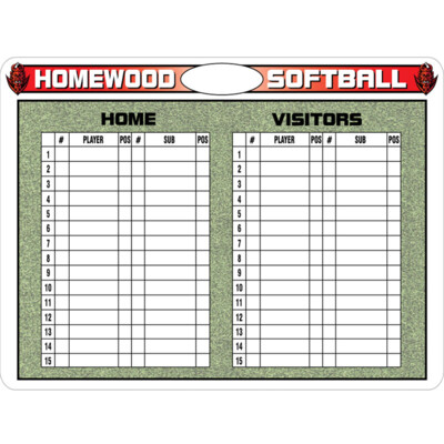 DAB1824 Sideline Dry Erase Coach Board with Cut-Out Thumbnail