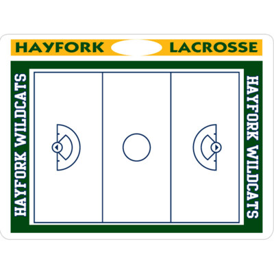 DAB1824 Ladies Lacrosse Sideline Dry Erase Coach Board with Cut-Out Thumbnail