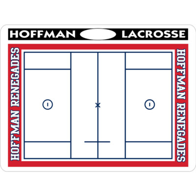 DAB1824 Mens Lacrosse Sideline Dry Erase Coach Board with Cut-Out Thumbnail