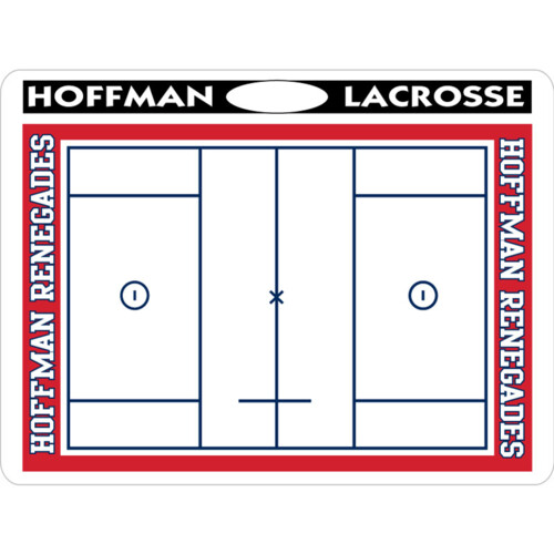DAB1824 Mens Lacrosse Sideline Dry Erase Coach Board with Cut-Out Thumbnail