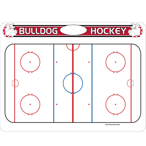 DAB1824 Hockey Sideline Dry Erase Coach Board with Cut-Out Thumbnail