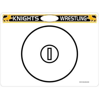 DAB1824 Wrestling Sideline Dry Erase Coach Board with Cut-Out Thumbnail