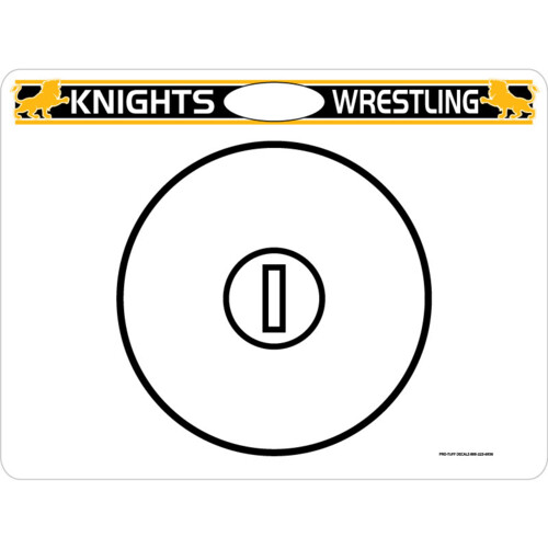 DAB1824 Wrestling Sideline Dry Erase Coach Board with Cut-Out Thumbnail