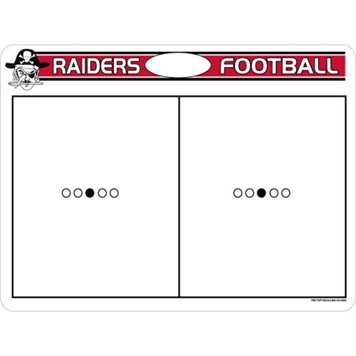 DAB1824 Football Sideline Dry Erase Coach Board with Cut-Out Thumbnail