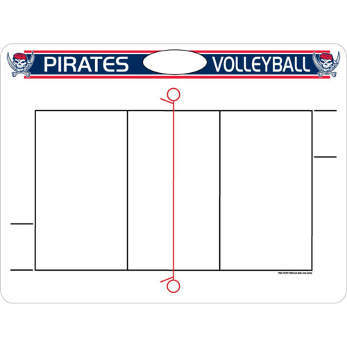 DAB1824 Volleyball Sideline Dry Erase Coach Board with Cut-Out Thumbnail