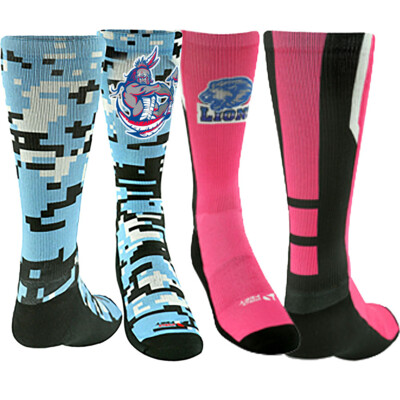 Dye Sublimated Fully Cushioned Performance Crew Socks Thumbnail