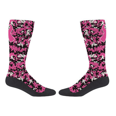 Digi-Camo Pink Ribbon Socks Thumbnail