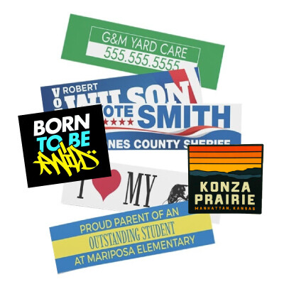 Bumper and Sticker Decals Thumbnail