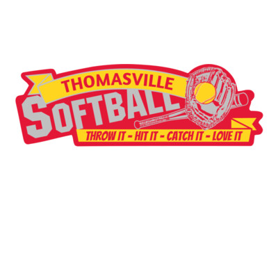 Softball Shiny Die-Cut Thumbnail